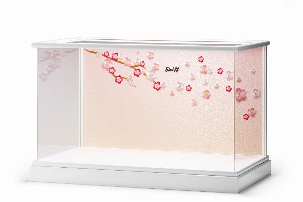 アクリルケース(ホワイト/桜刺繍)税込69,300円(本体価格63,000円)